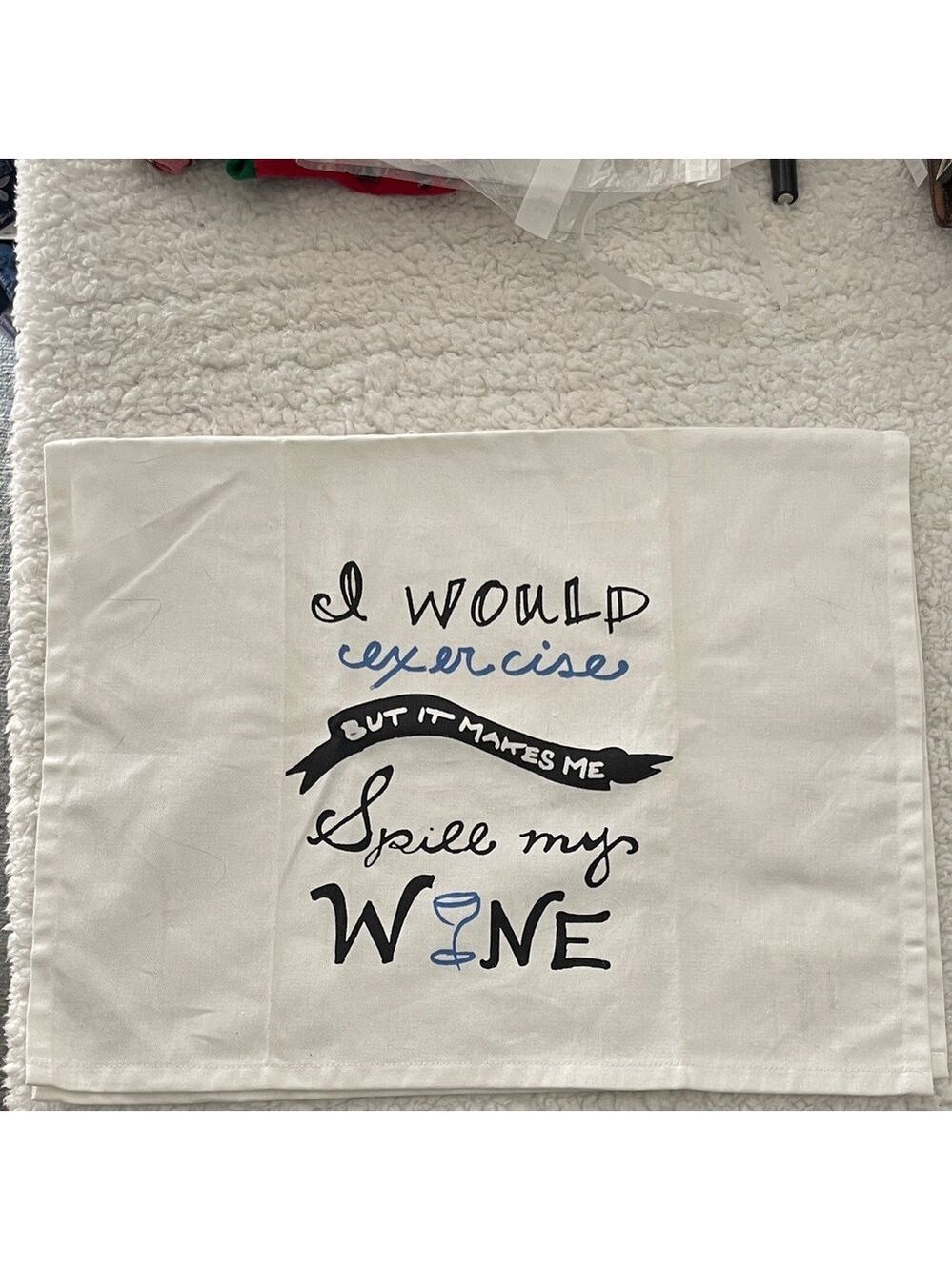 Sonoma White and Black Kitchen Towel